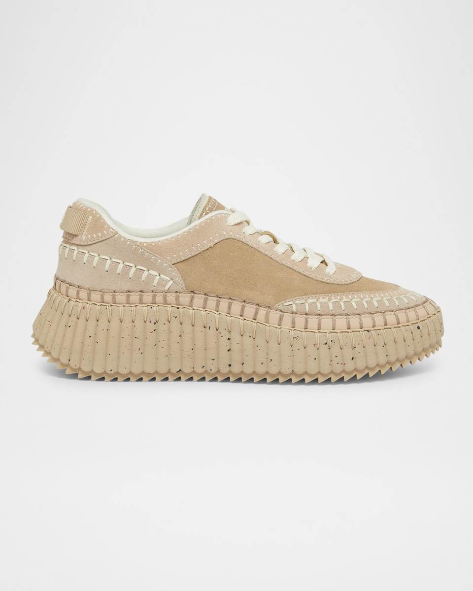 Nama Suede Stitch Walking Sneakers